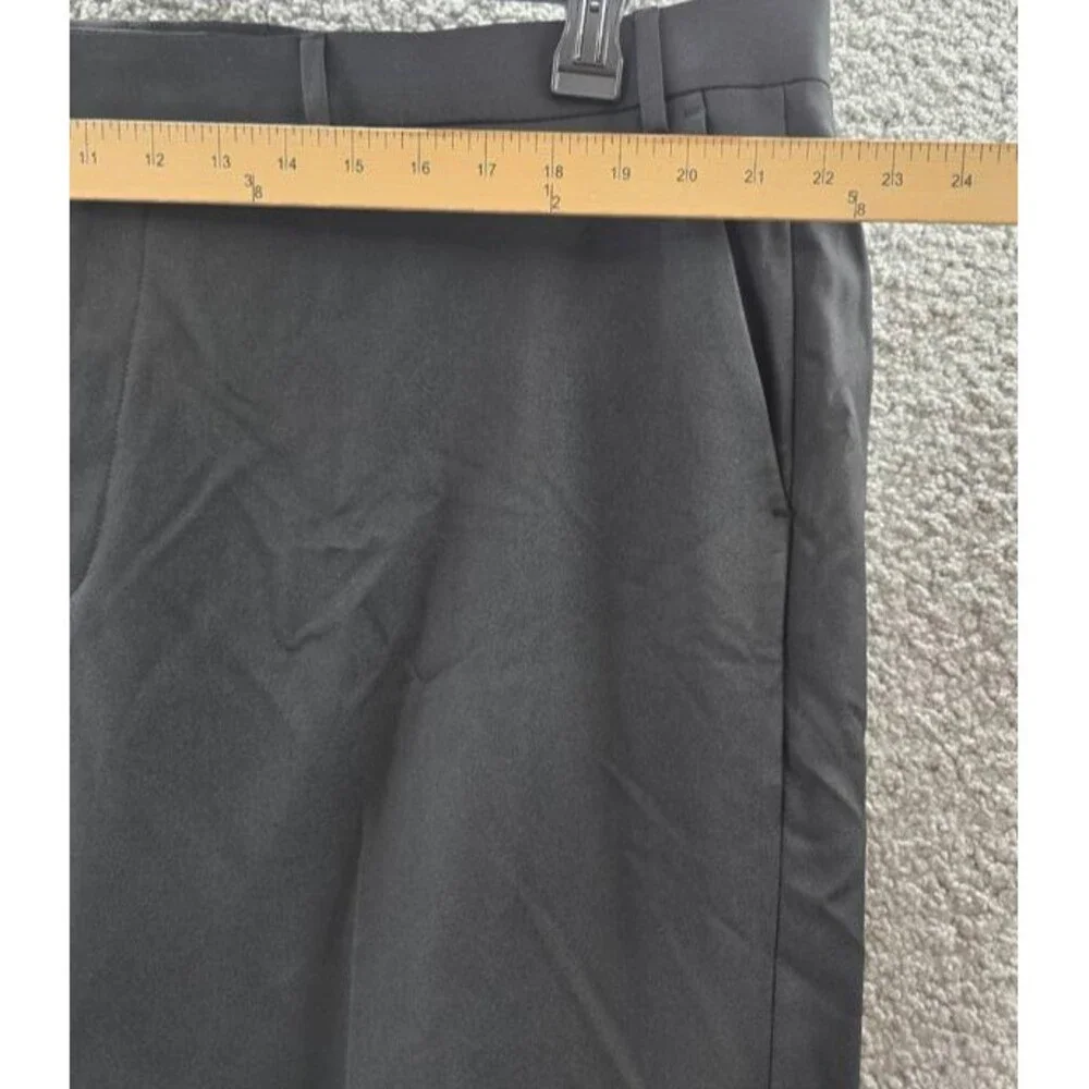 Haggar Smart Wash Classic Fit Suit Separates Pants Men's 44x30 Black Hook & Bar